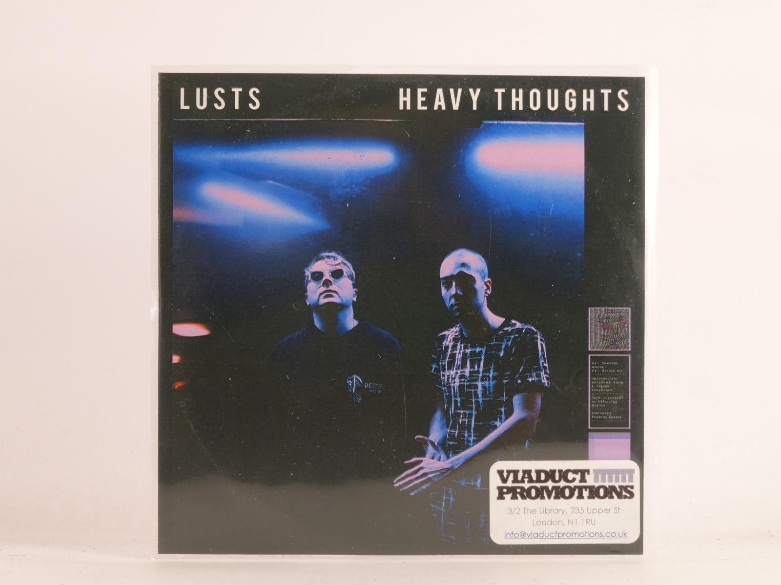 LUSTS HEAVY THOUGHTS (F32) 1 Track Promo CD Single including Picture Sleeve BLIN