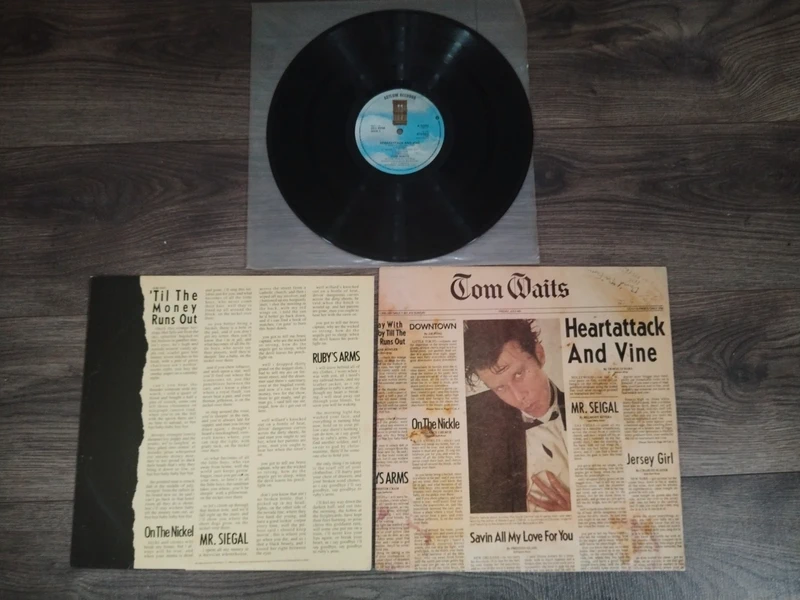 album vinyle Tom Waits Heartattack and vine pressage UK