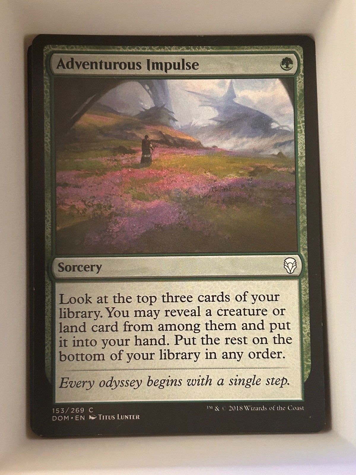 Adventurous Impulse 153 Common Dominaria Magic: The Gathering Near Mint