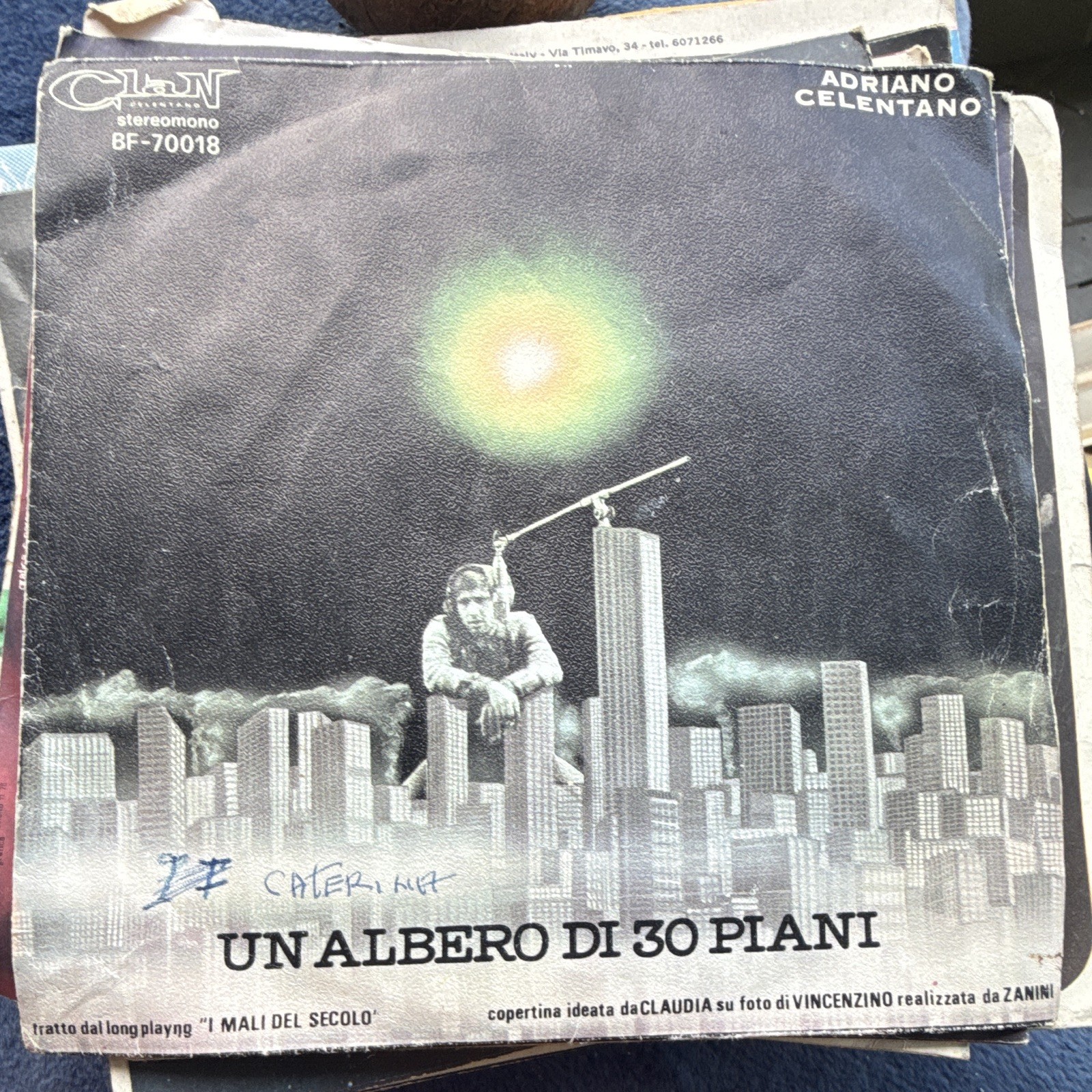 Adriano Celentano Un albero di 30 piani / Forse eri meglio di lei 7" 45g