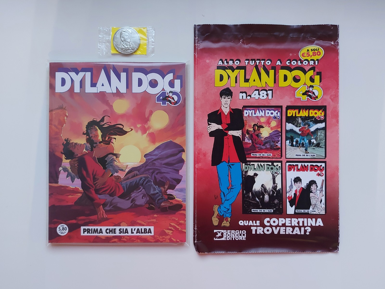 Dylan Dog 481 + Medaglietta Zagor