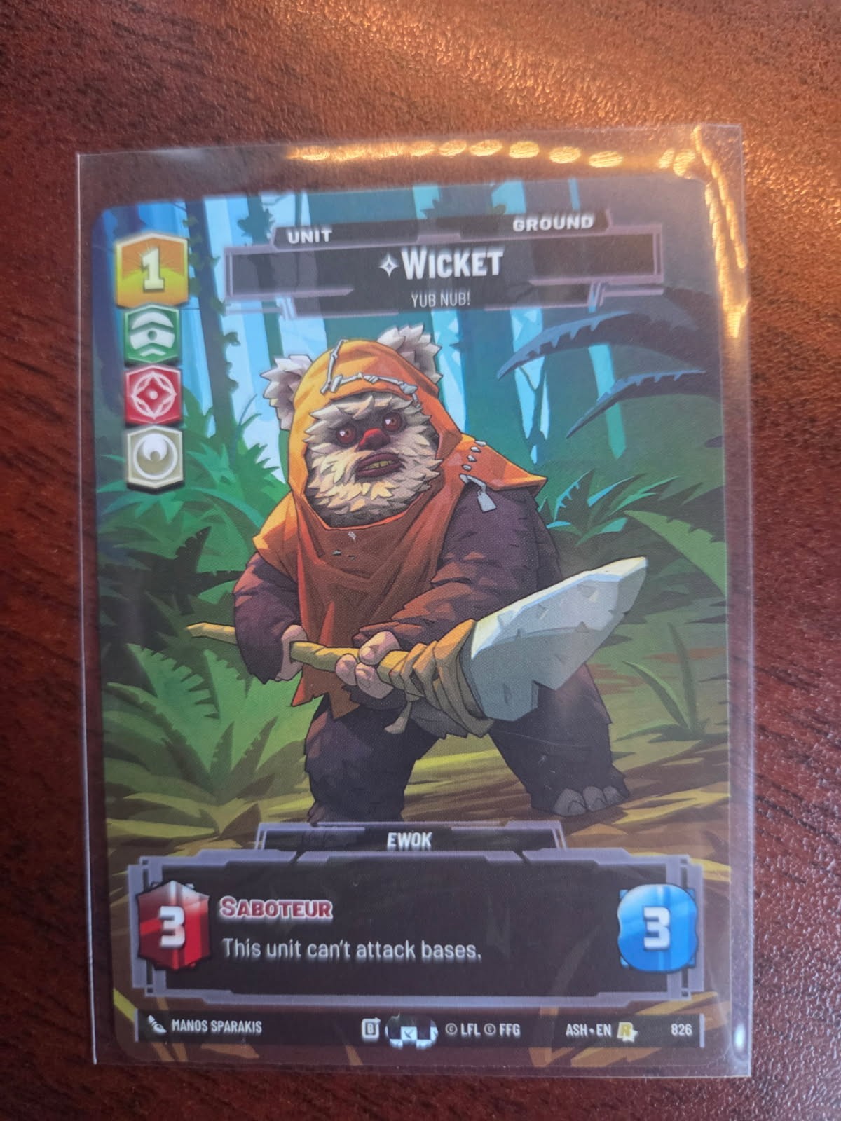 Star Wars Unlimited Ashes Of The Empire Wicket di prestigio 873 R