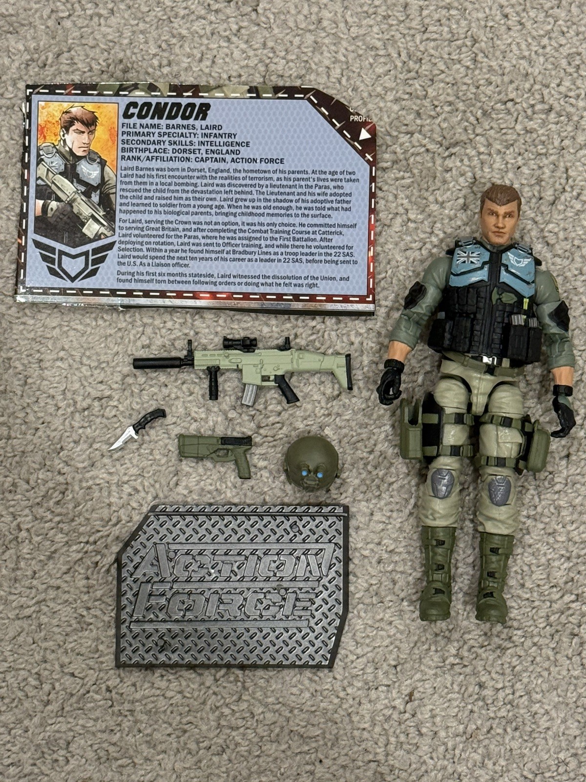 VALAVERSE ACTION FORCE 1:12 - CONDOR - FIGURINA ADATTA CON CLASSIFICATO 6” GI JOE!