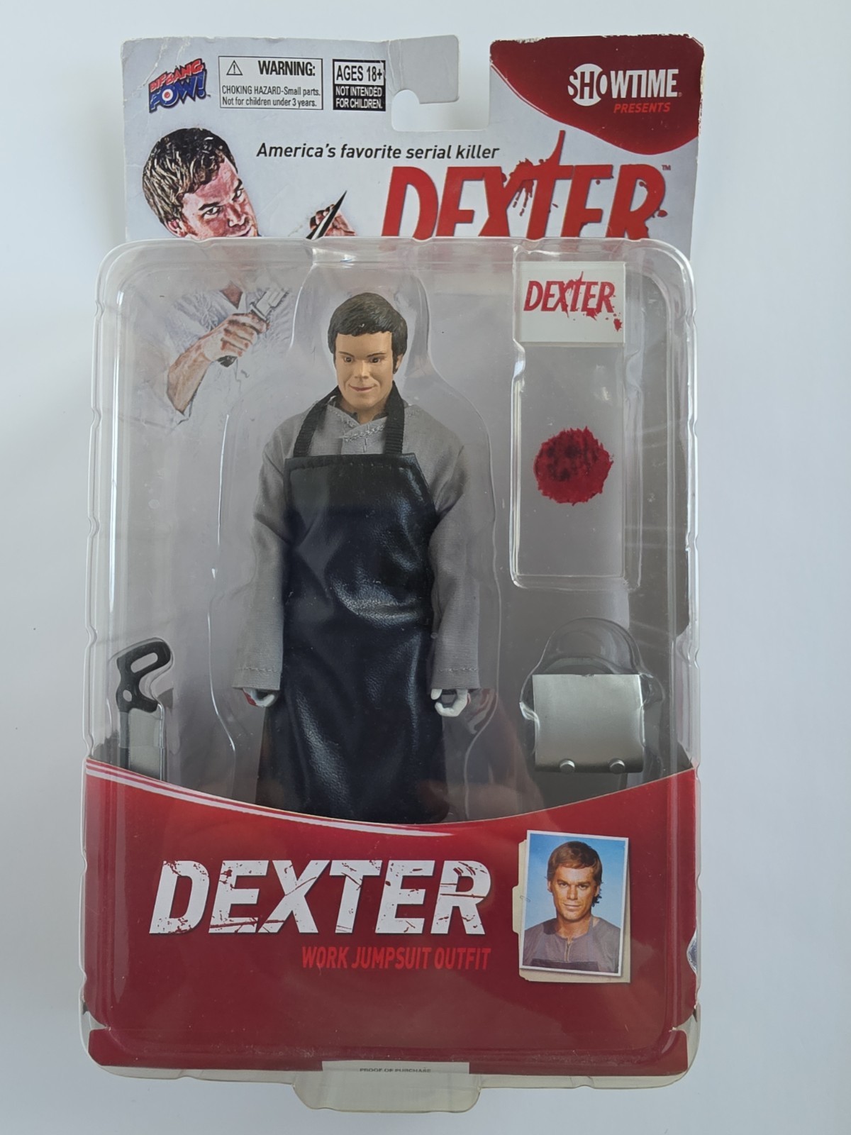 Dexter Morgan Action Figure Work Jumpsuit Outfit Showtime Sealed