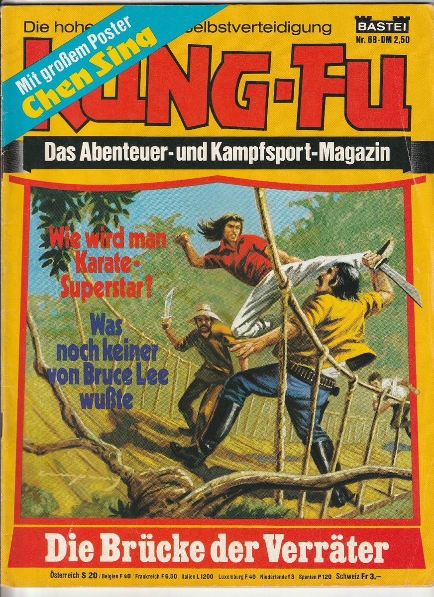✪ KUNG-FU #68 Il ponte dei traditori + poster, Bastione 1978 COMICHEFT Z1/1-