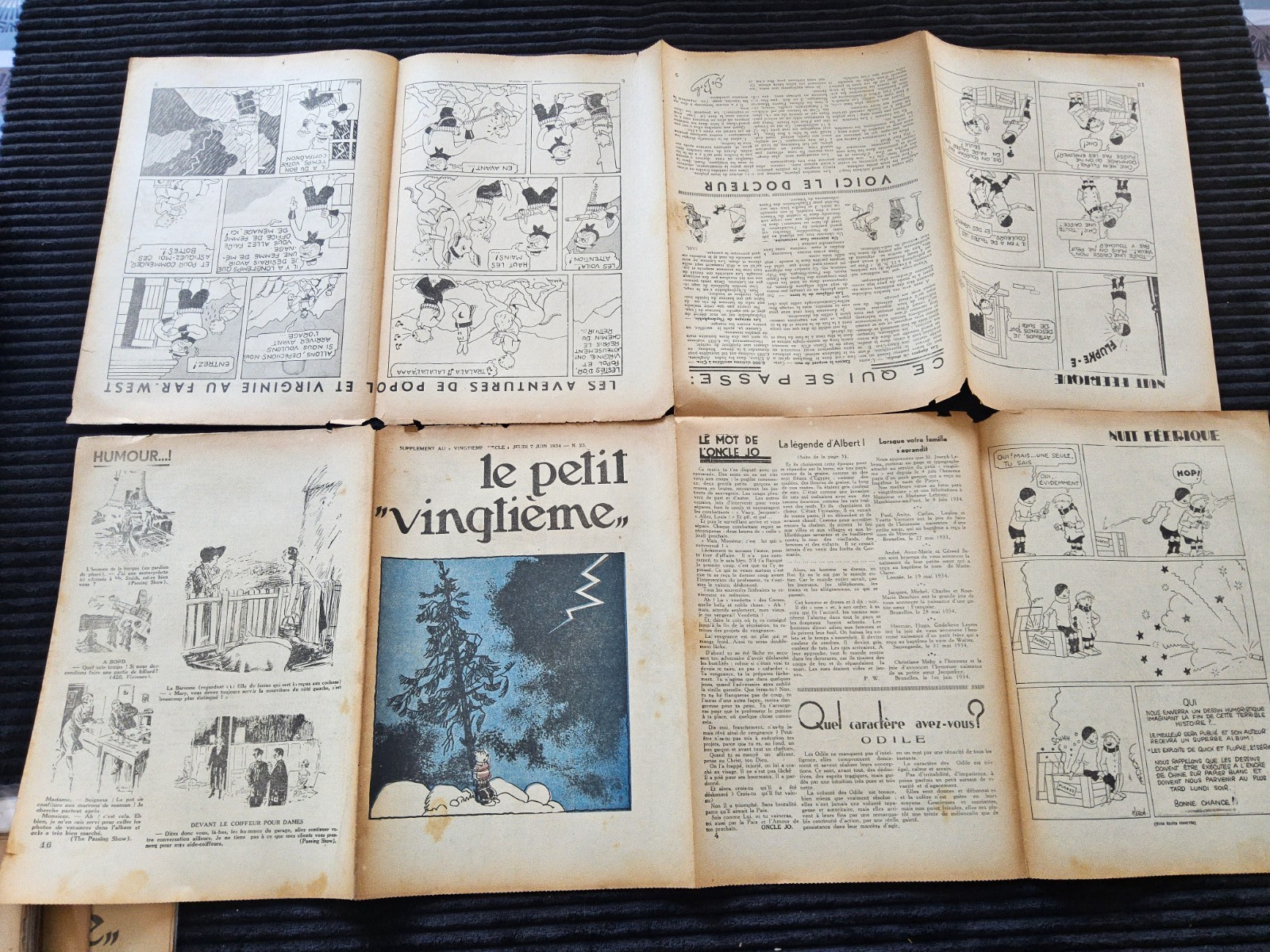 Tintin - Petit Vingtième - Numéro 23 de 1934 - Format A1