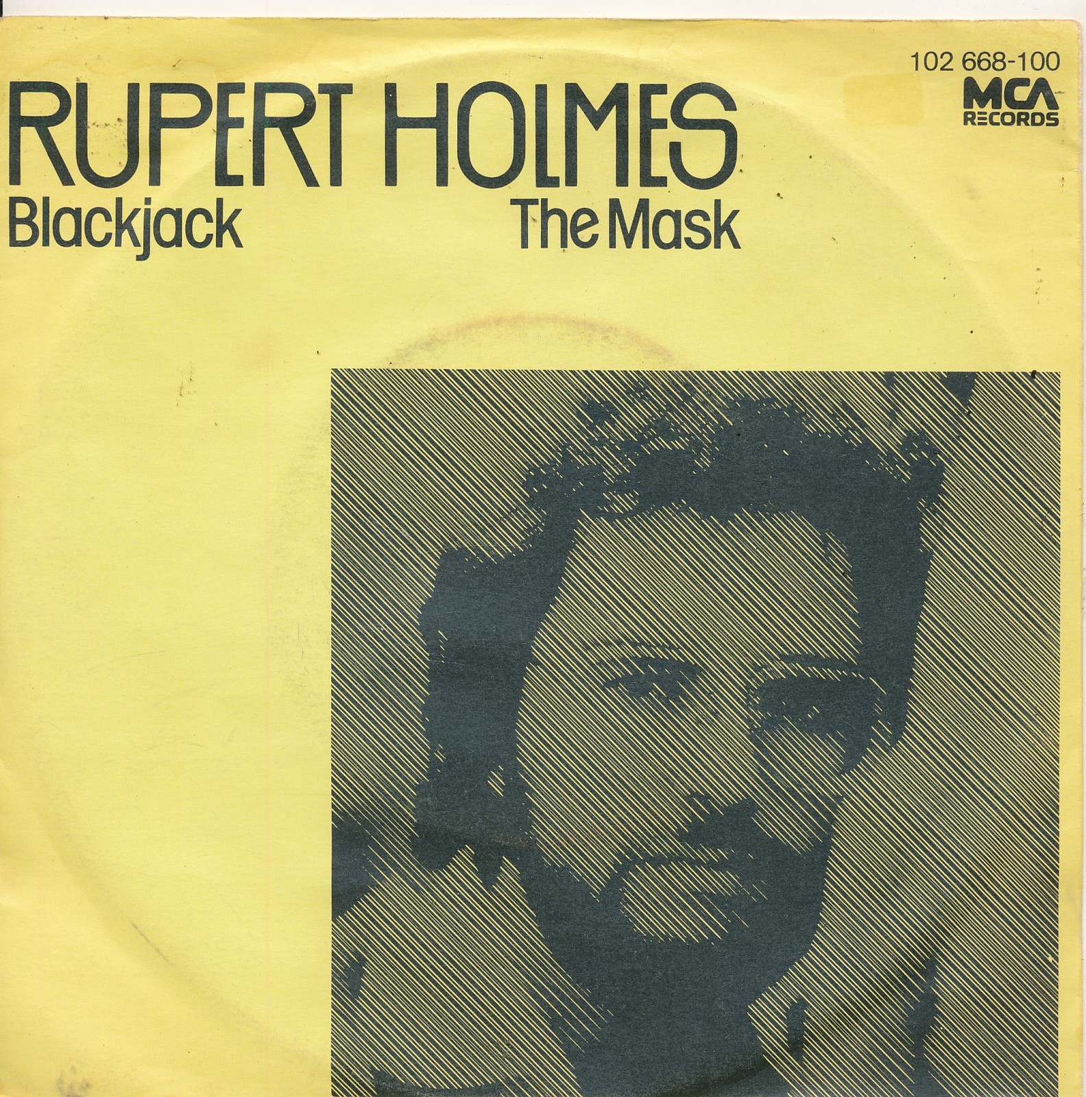 Blackjack / The Mask - Rupert Holmes - Single 7" Vinyl 223/09