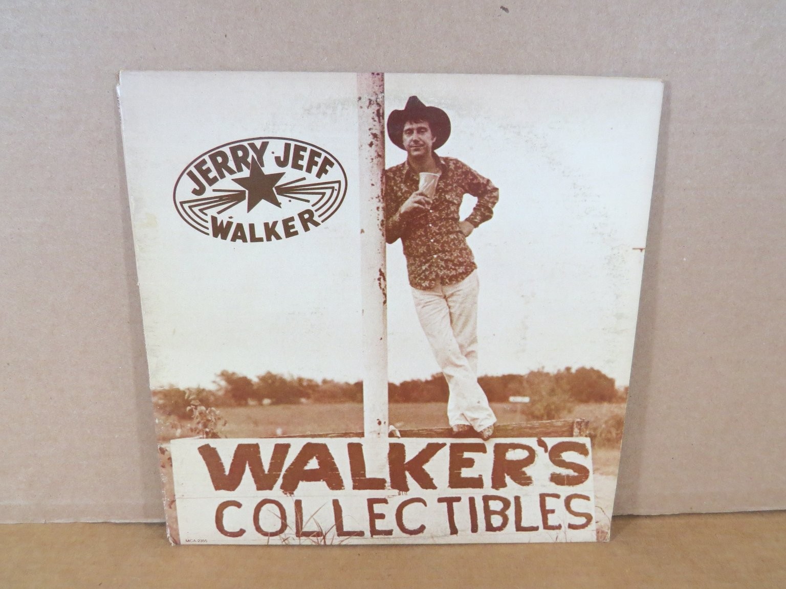 Jerry Jeff Walker - Walker's Collectibles LP 1974 MCA Records Country 33 RPM EX