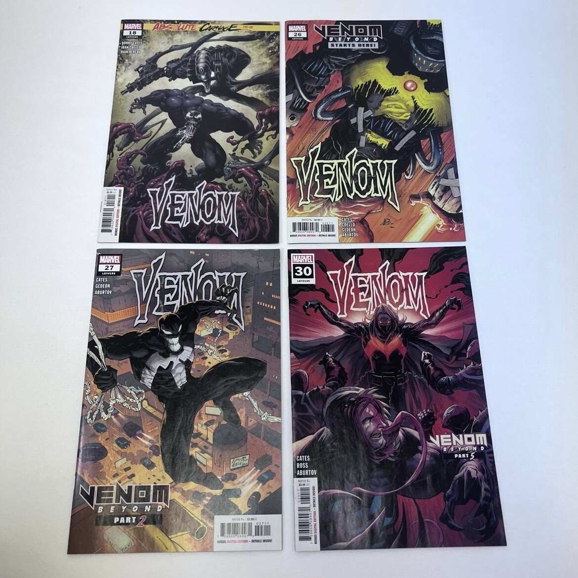 Venom Beyond (Marvel Comics) varie Lotto 4 fumetti fiction MCU da collezione