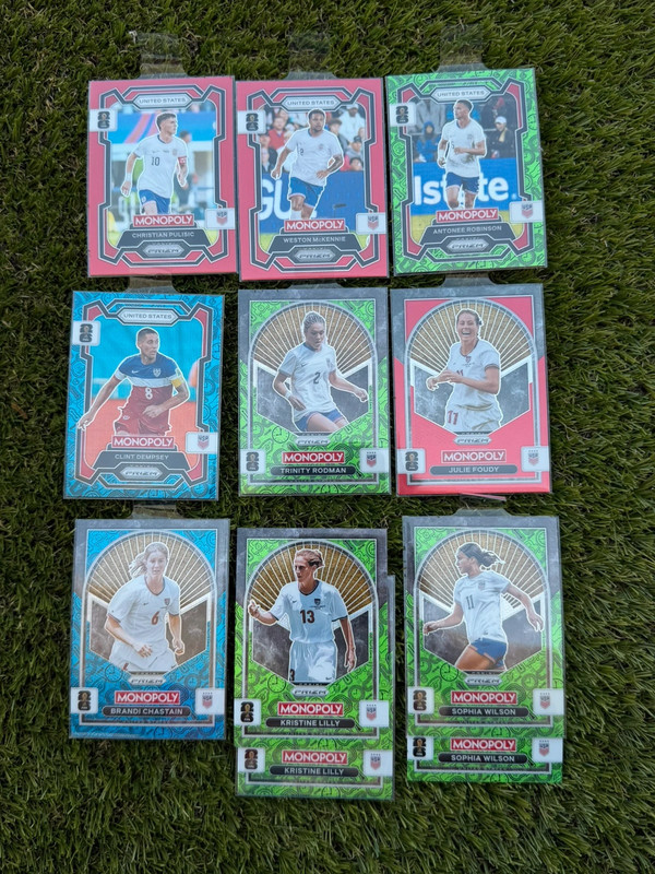 Cartas especiales panini prizm monopoly