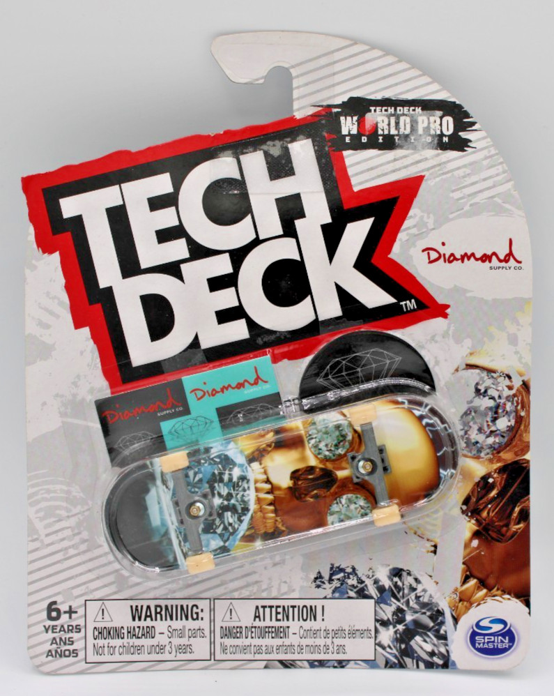 Tech Deck Diamond Fingerboard, Gold Skull -C598