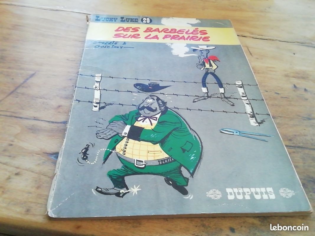 Bd lucky luke tome 29 des barbelés sur la prairie édition dupuis 1967