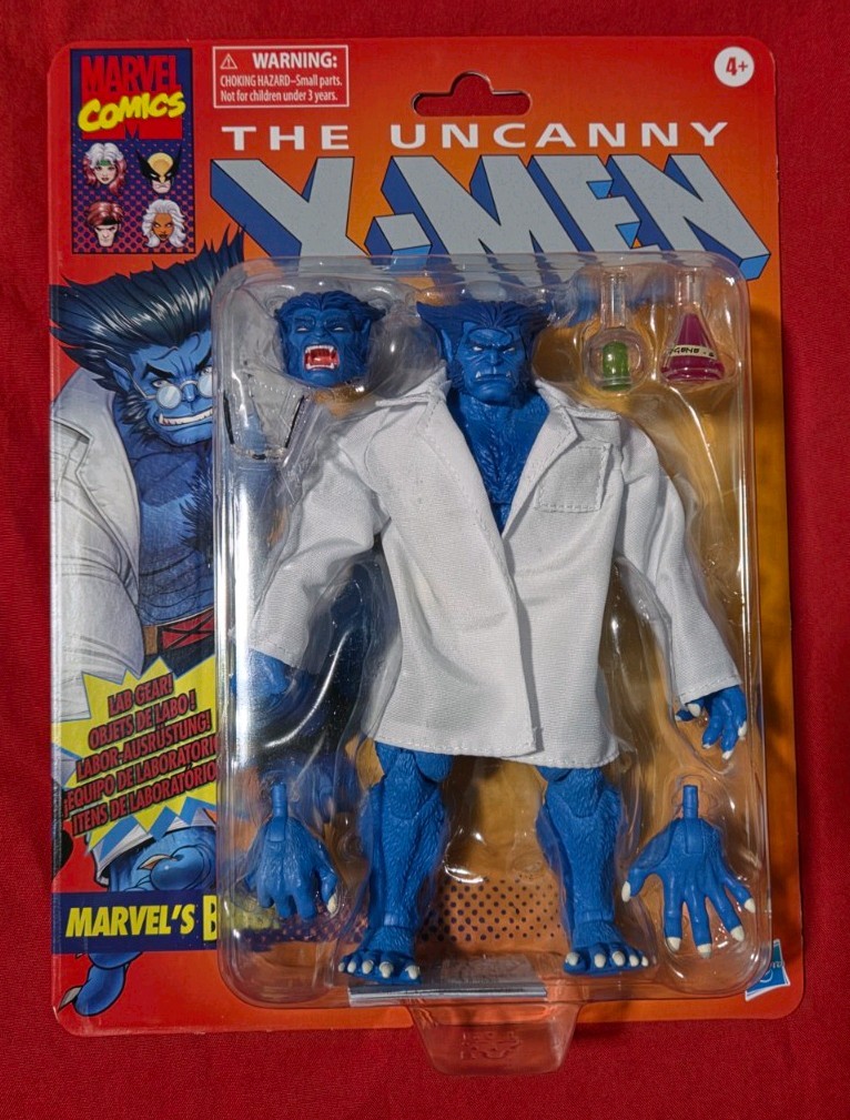 Hasbro Uncanny X-Men Beast Action Figure  X-Men Marvel Legends Vintage Package!