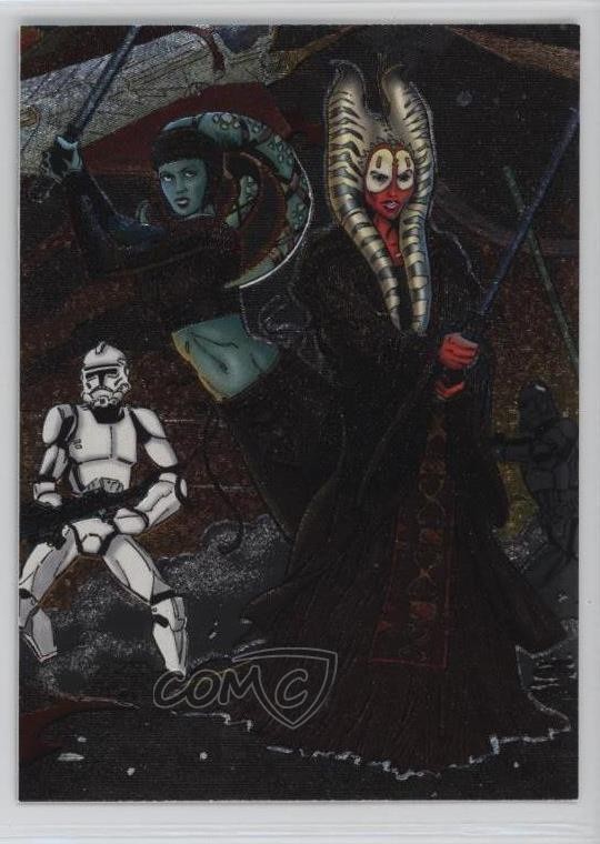 2004 Topps Star Wars Heritage Etched Foil Group 2 Aayla Secura Shaak Ti #5 0ad