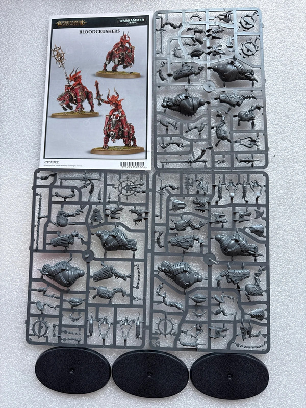 Warhammer 40k Age of Sigmar Khorne World eaters Bloodcrushers x 3