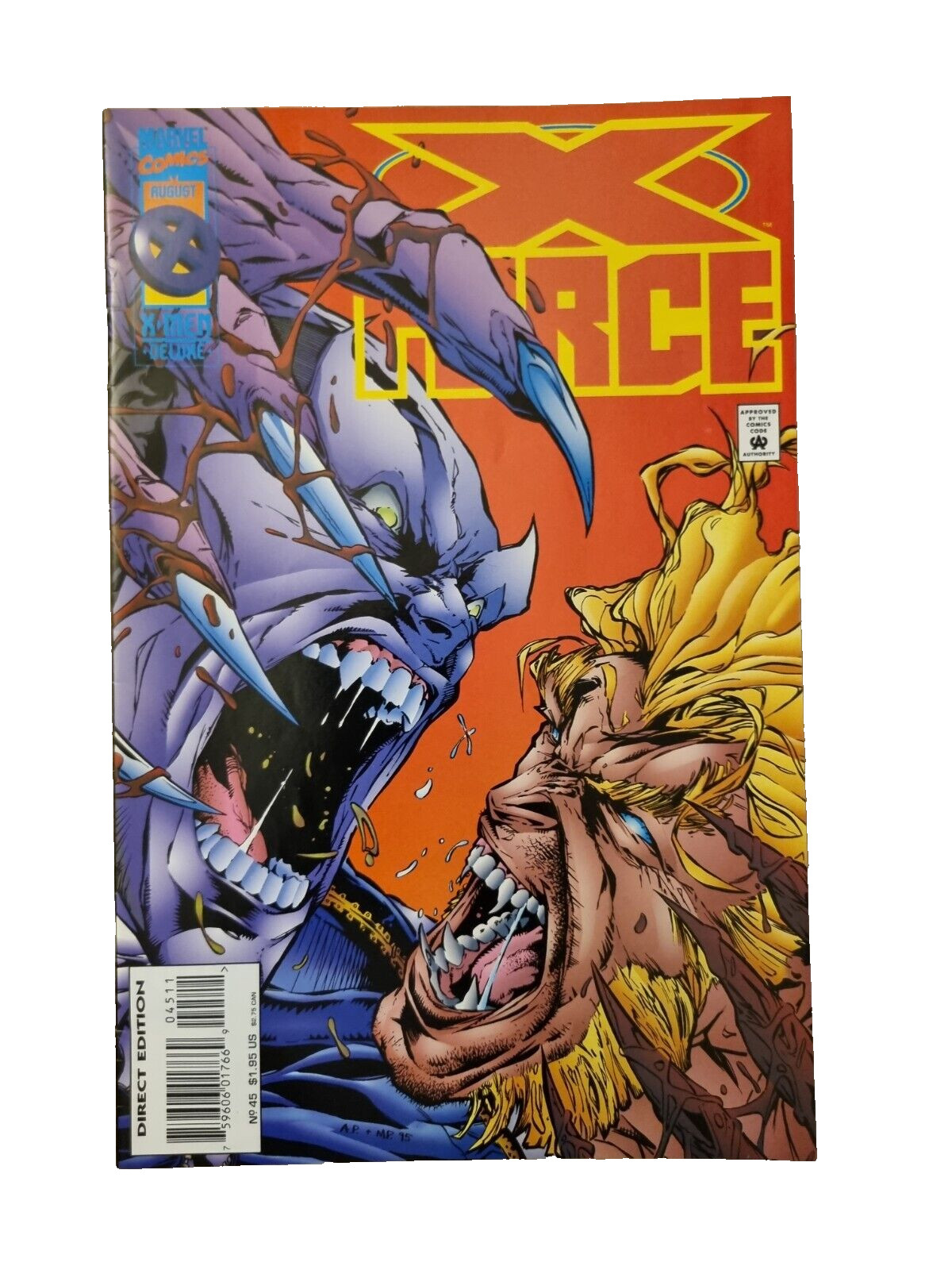 X-Force Vol. 1, No. 45, August 1995 Marvel Comics