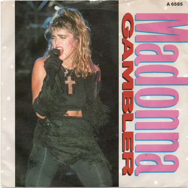 Madonna Gambler Singolo Vinile 7'' 45 U/min Geffen Records