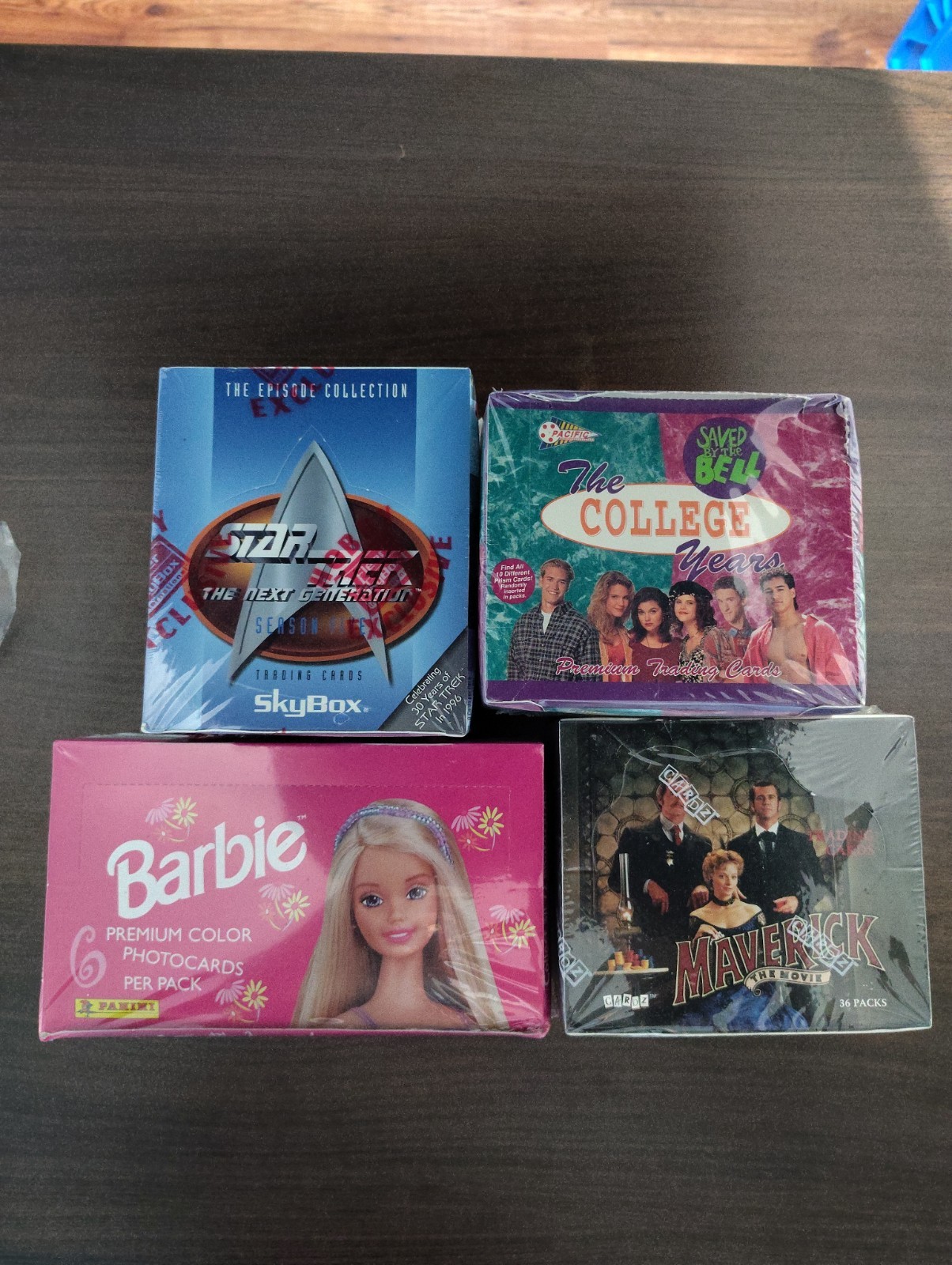 4 scatole di carte collezionabili non sportive, TUTTE sigillate in fabbrica! STAR TREK NEXT GEN+🔥