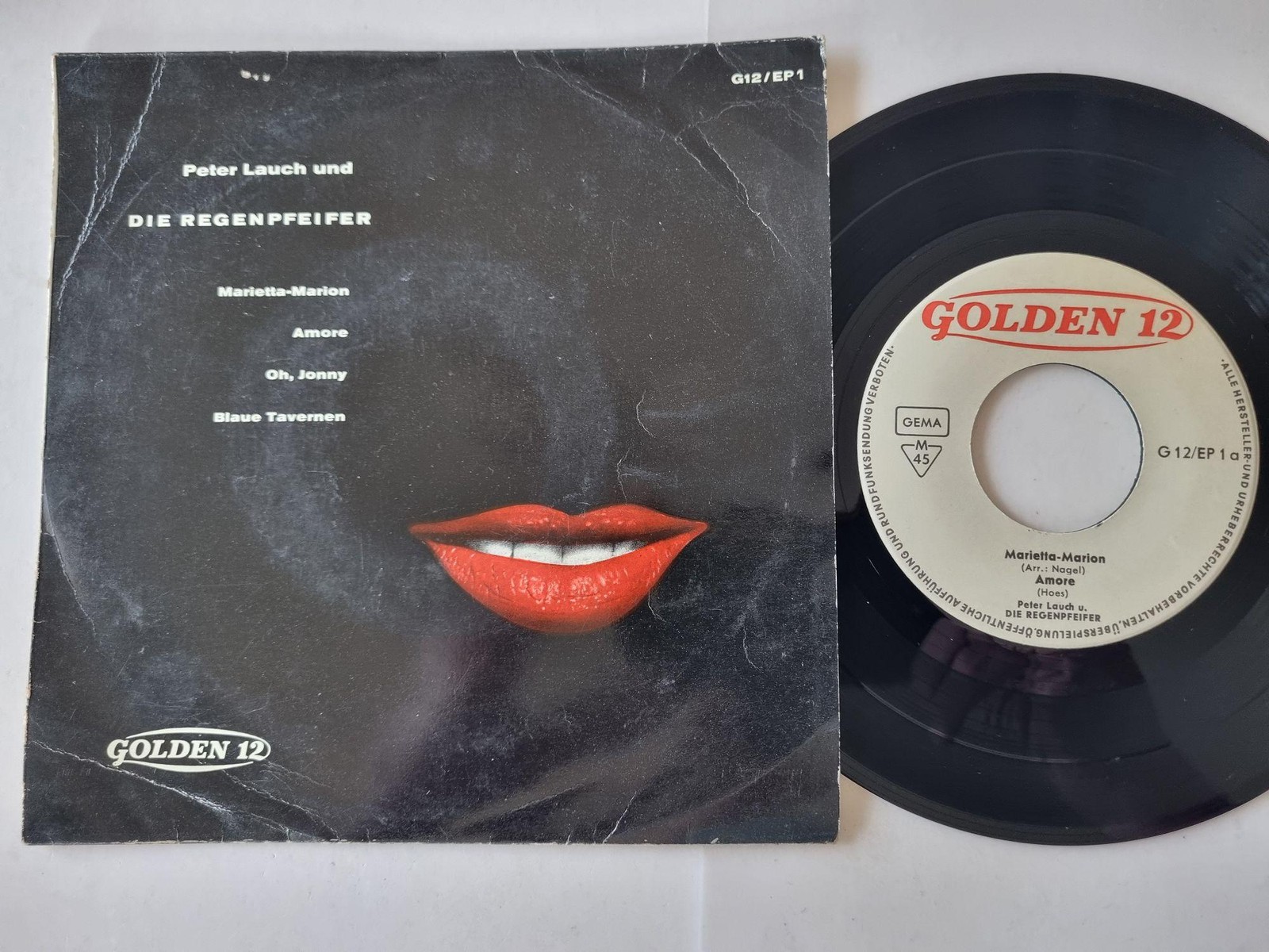 Peter Lauch Und Die Regenpfeifer - Marietta-Marion 7'' EP Vinyl Germany
