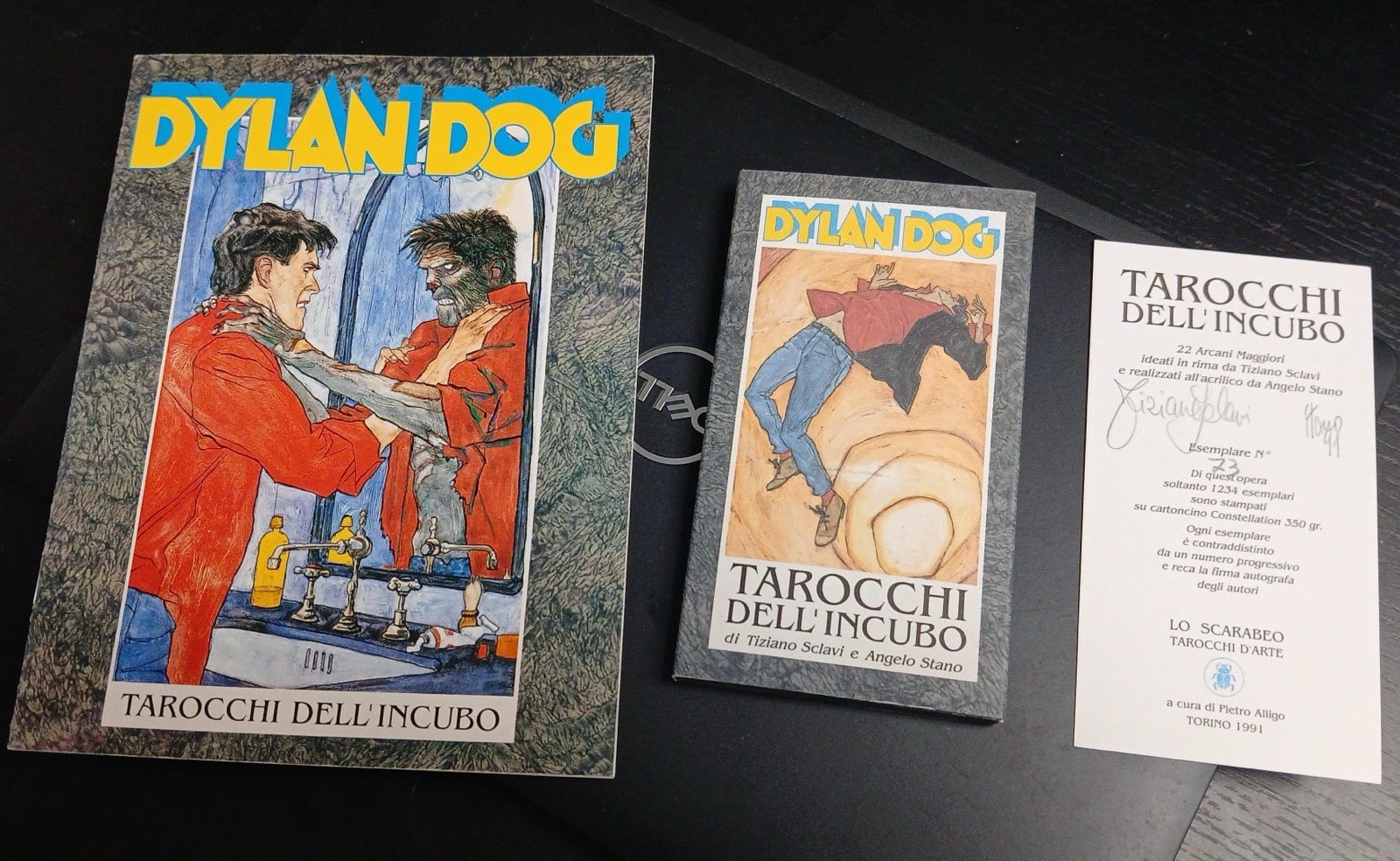 Dylan Dog Tarocchi dell’Incubo 1991 firmato numerato n.73 Lo Scarabeo