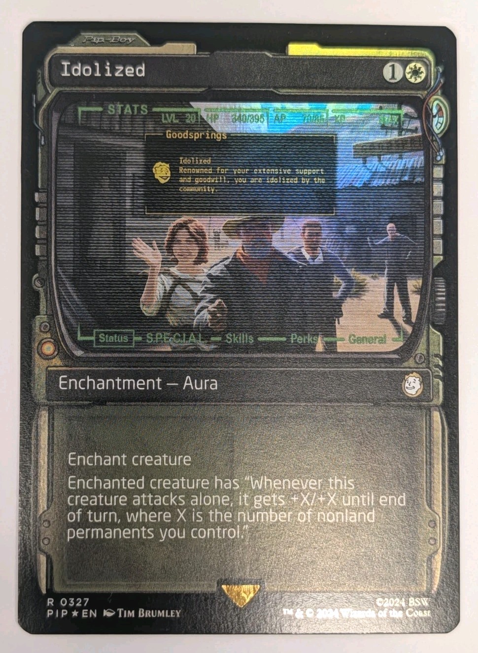 Idolatrizzato (Vetrina) Universi Oltre: Fallout Foil - MTG RARO 