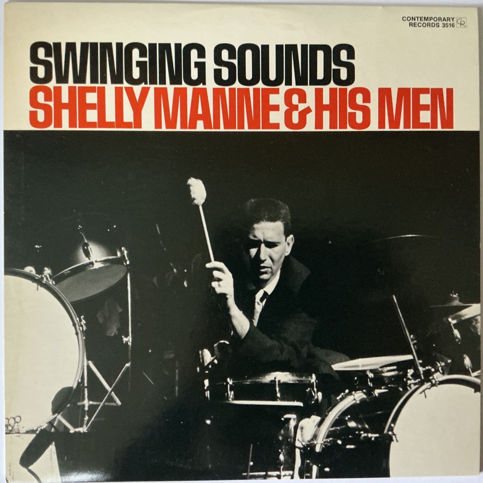 SHELLY MANNE & HIS MEN LP RECORD ‘SWINGING SOUNDS’ (CONTEMPORARY)