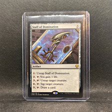 Staff of Domination Commander Legends regolare raro artefatto incolore #343