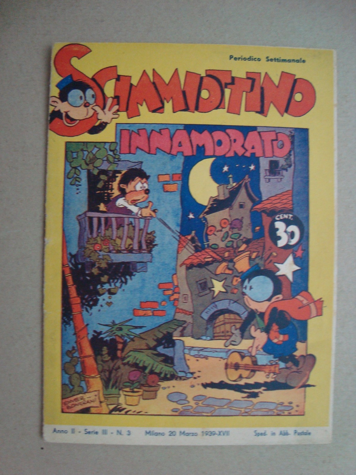 scimmiottino "gli albi" 3° serie n° 3 ed.economiche italiane 1938