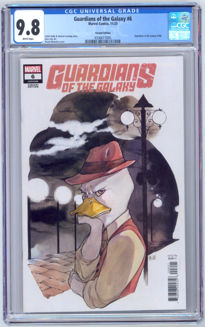 Guardiani della Galassia 6 CGC 9.8 Peach MoMoKo Howard The Duck Cover Marvel 2023