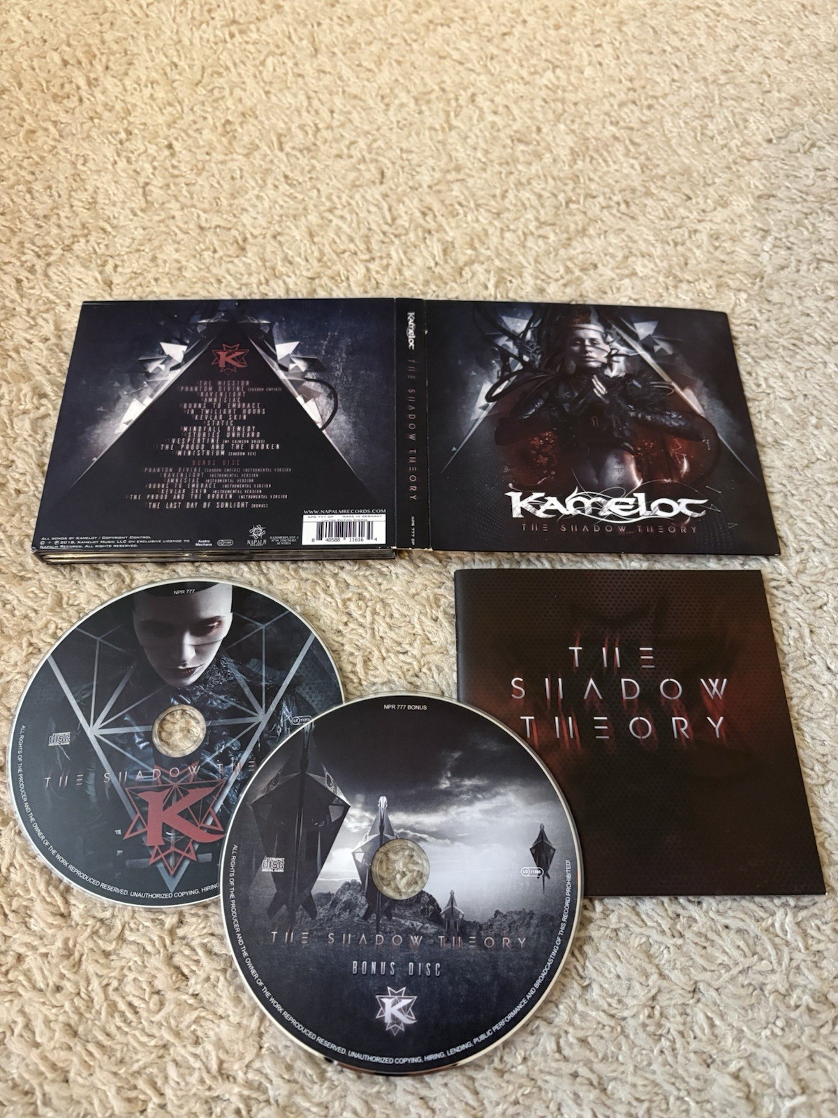 The Shadow Theory By Kamelot 2 CD Metal Stratovarius Sonata Arctica Symphony X