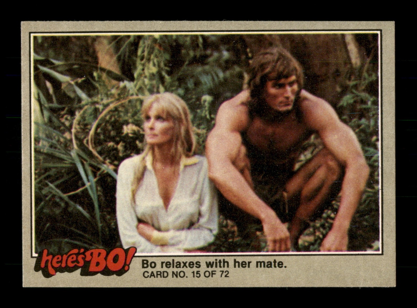 Bo si rilassa con il suo compagno. 15 Here's Bo Fleer 1981 Trading Card TCG CCG