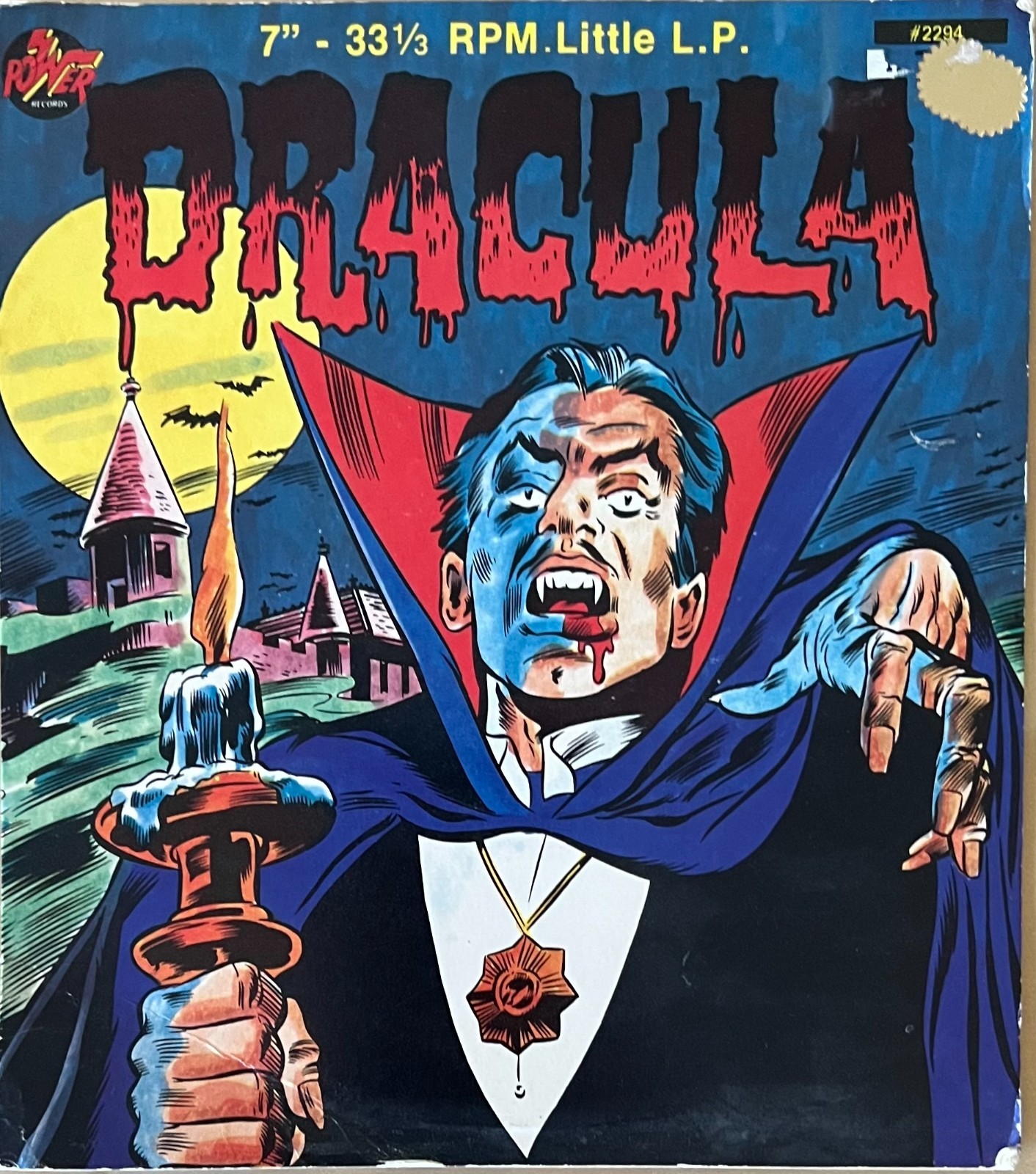 VG+ "Dracula: Terror in the Snow" EP 1975 Power w/Picture Sleeve