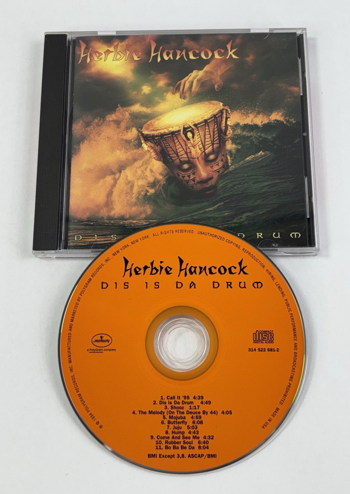 Herbie Hancock Dis Is Da Drum CD 1994 Mercury 314 522 681-2 Jazz Funk Fusion