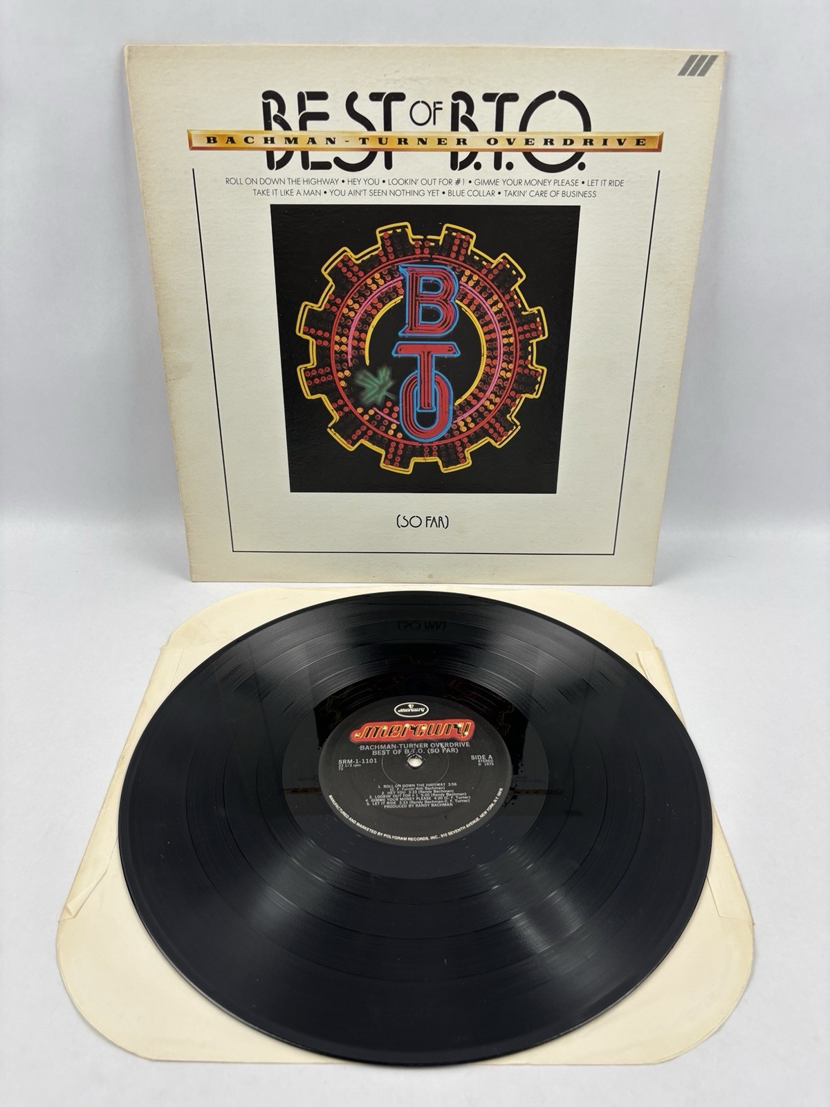Bachman-Turner Overdrive Best Of B.T.O. Vinyl LP 1975 Mercury SRM-1-1101 GK
