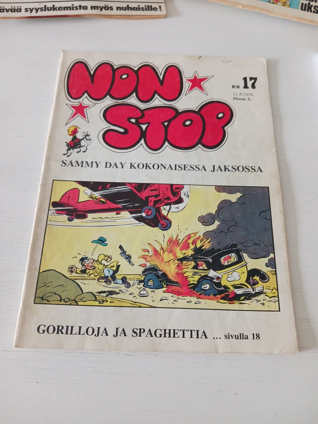Sammy Day Tintin e Picaros 1976 fumetto finlandese clorofilla Spirou Yoko Tsuno