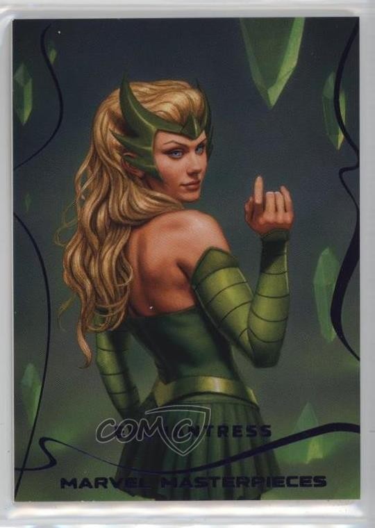 2022 Upper Deck Marvel Capolavori Epico Foglio Viola 82/199 Incantatrice #24 6xl