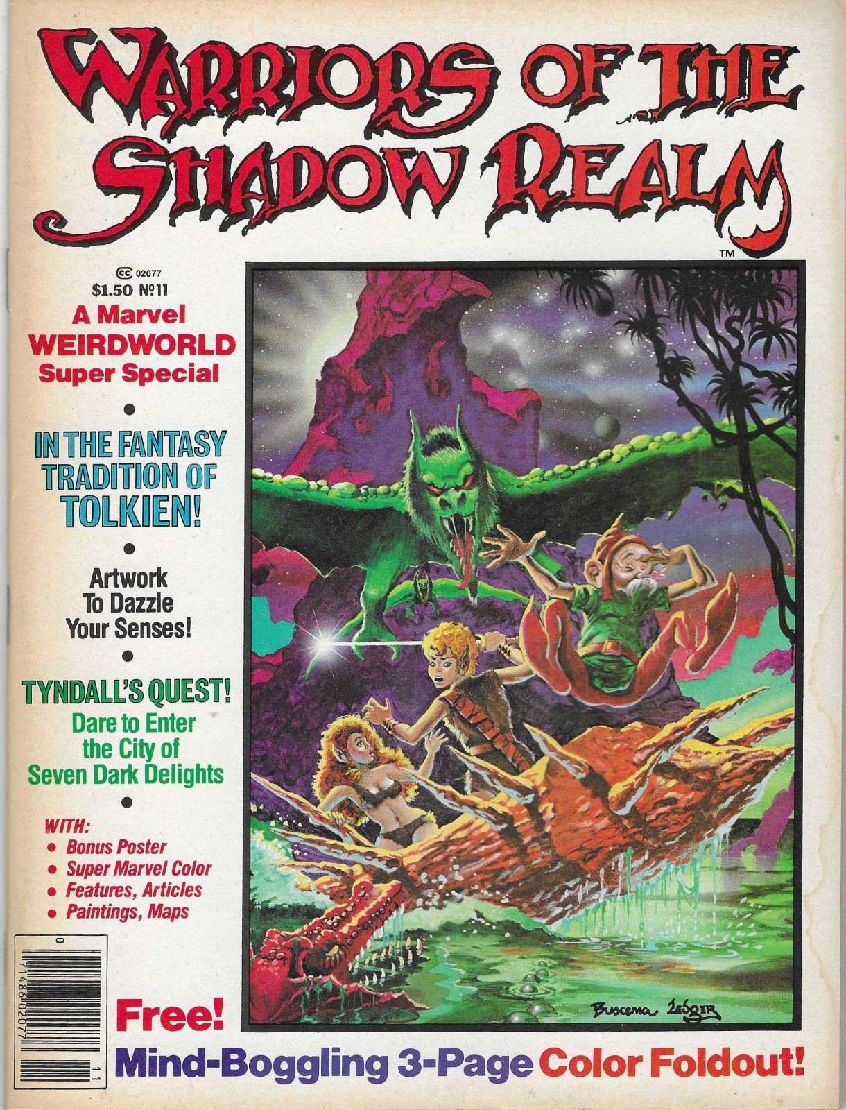 MARVEL SUPER SPECIAL #11 SPRING 1979! (WARRIORS OF THE SHADOW REALM)! NEAR MINT!