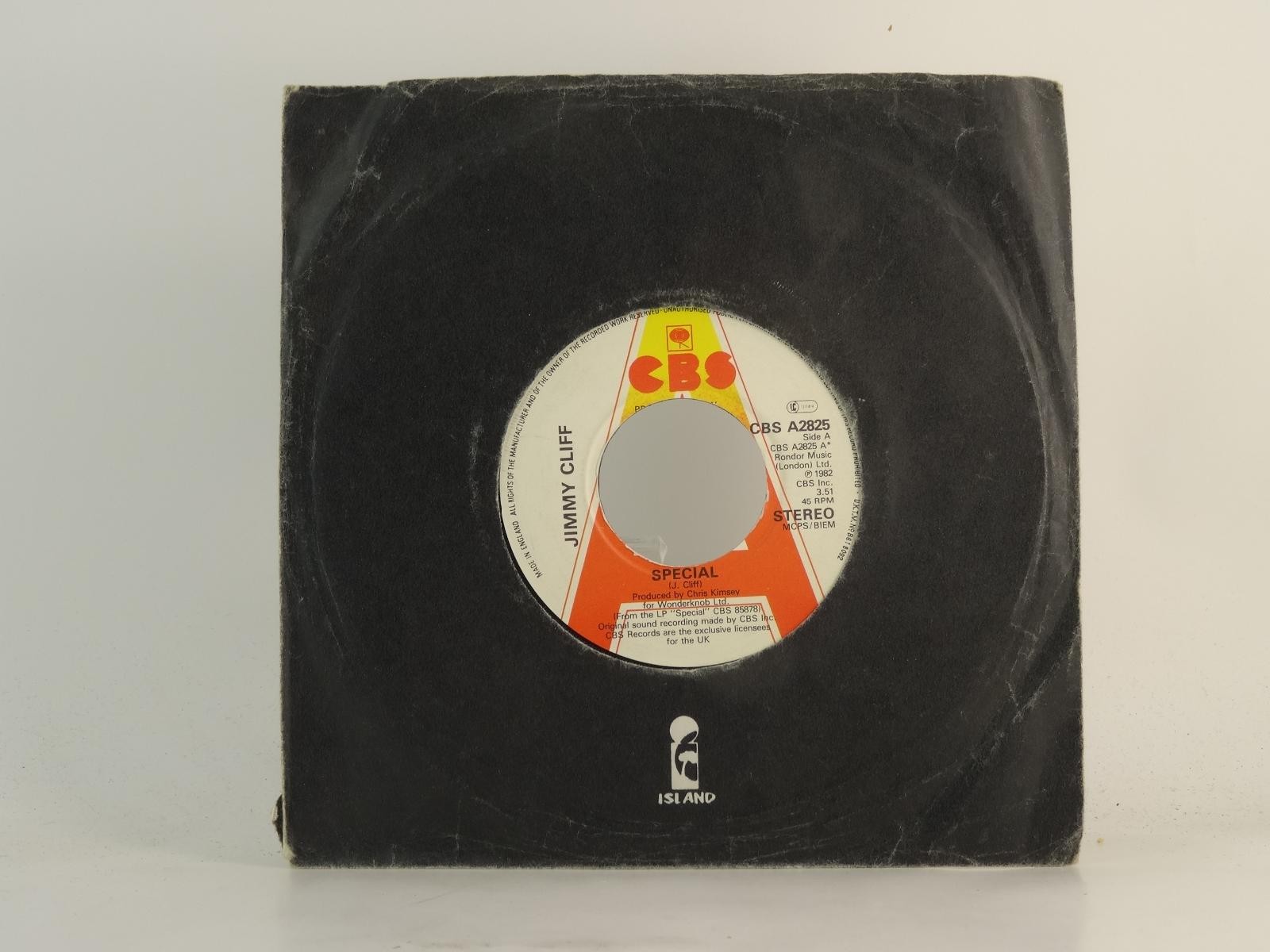 JIMMY CLIFF SPECIAL (2) (78) 2 Track 7" Single plus Company Sleeve CBS