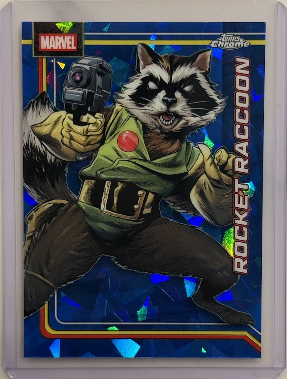 2026 Topps Chrome Sapphire Marvel Rocket Raccoon #98