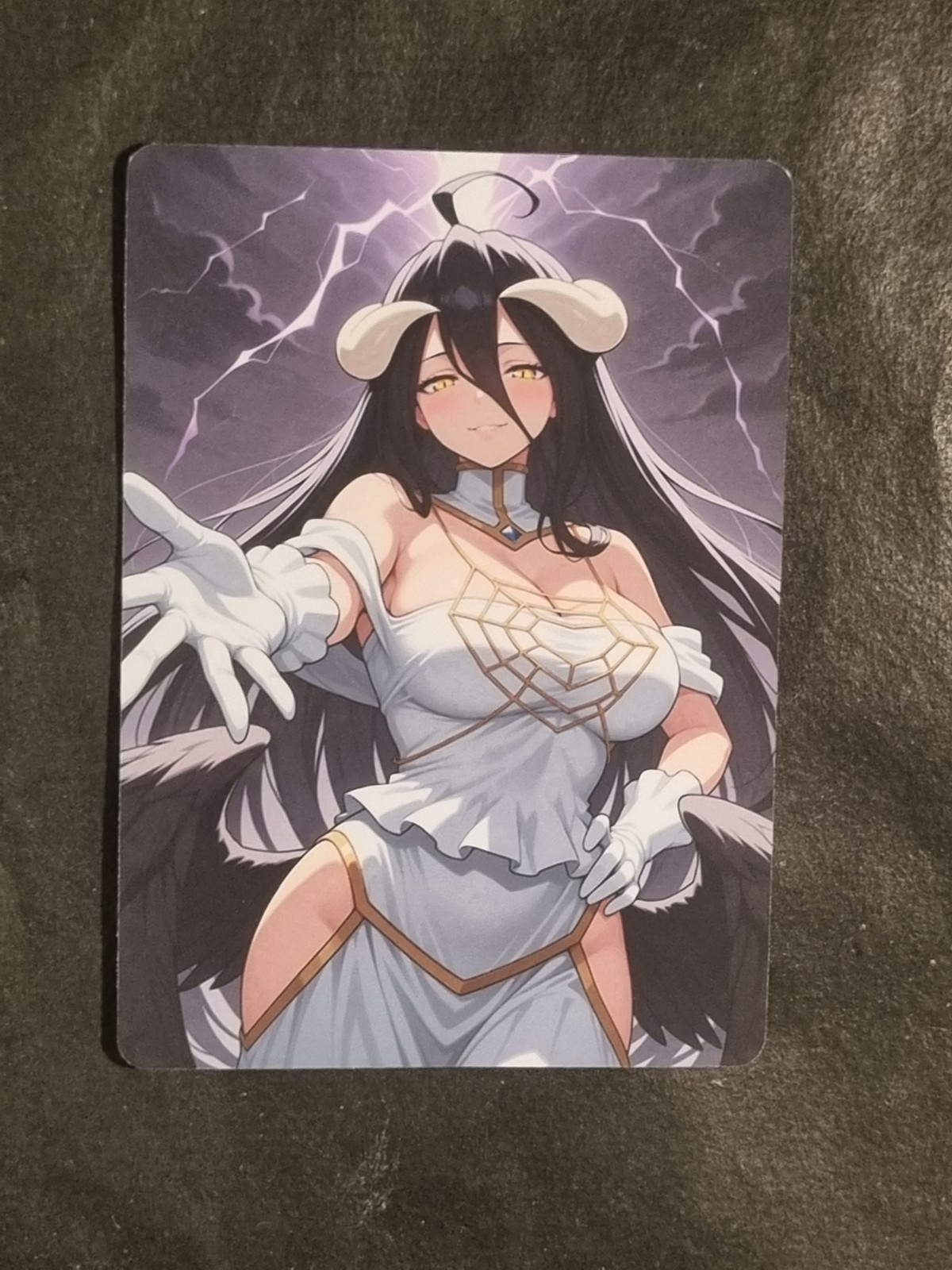ALBEDO - OVERLORD - SEXY RETRO CARD - DEMON GIRL - WAIFU - NEAR MINT