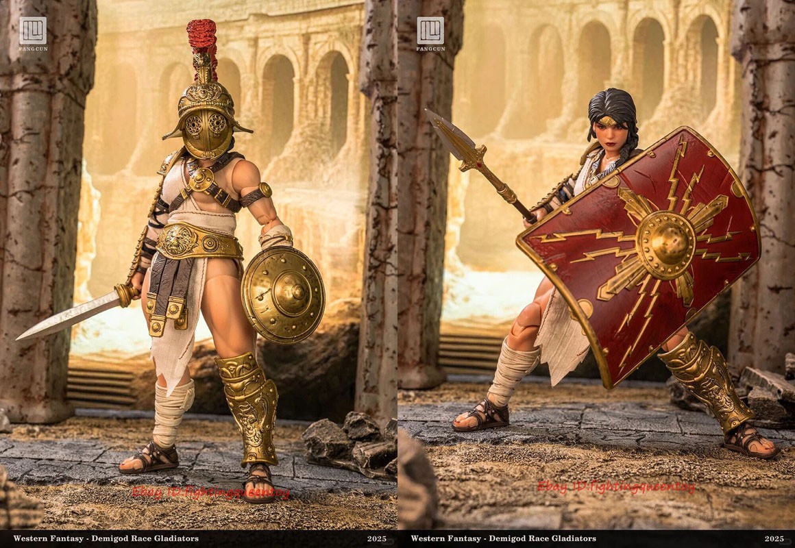 Figurina FANGCUN Studio FC-001A Heroes of War Gladiators Achilia 1/12 IN MAGAZZINO