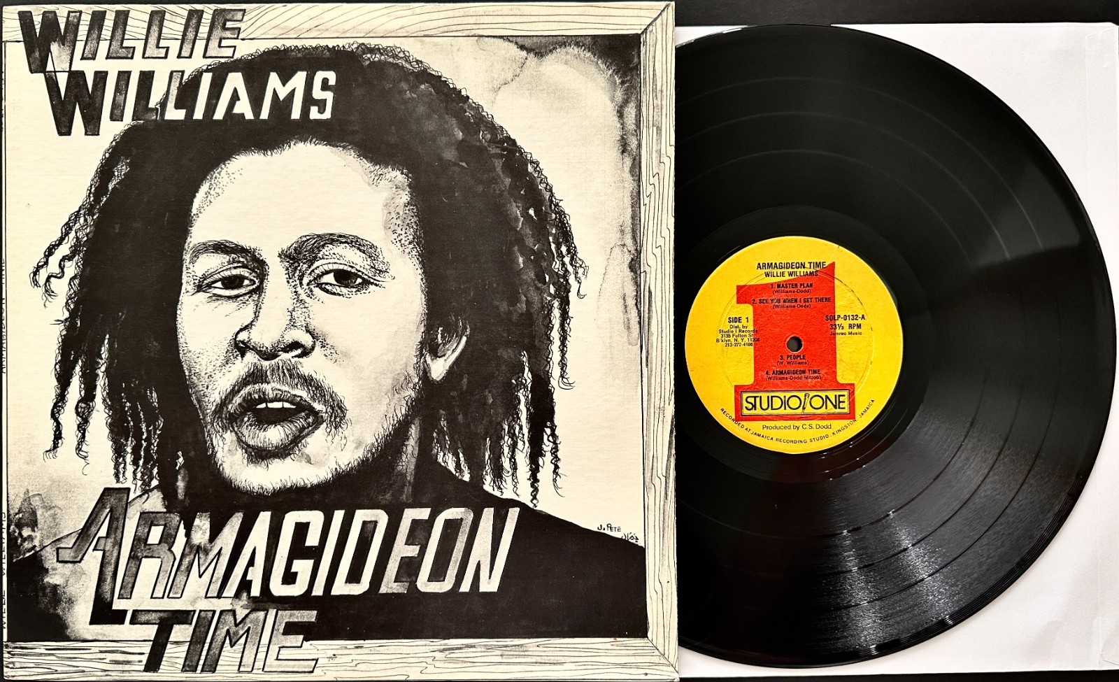 WILLIE WILLIAMS Armagideon Time EX-/EX- LP - STUDIO ONE SOLP 0131 Play Tested