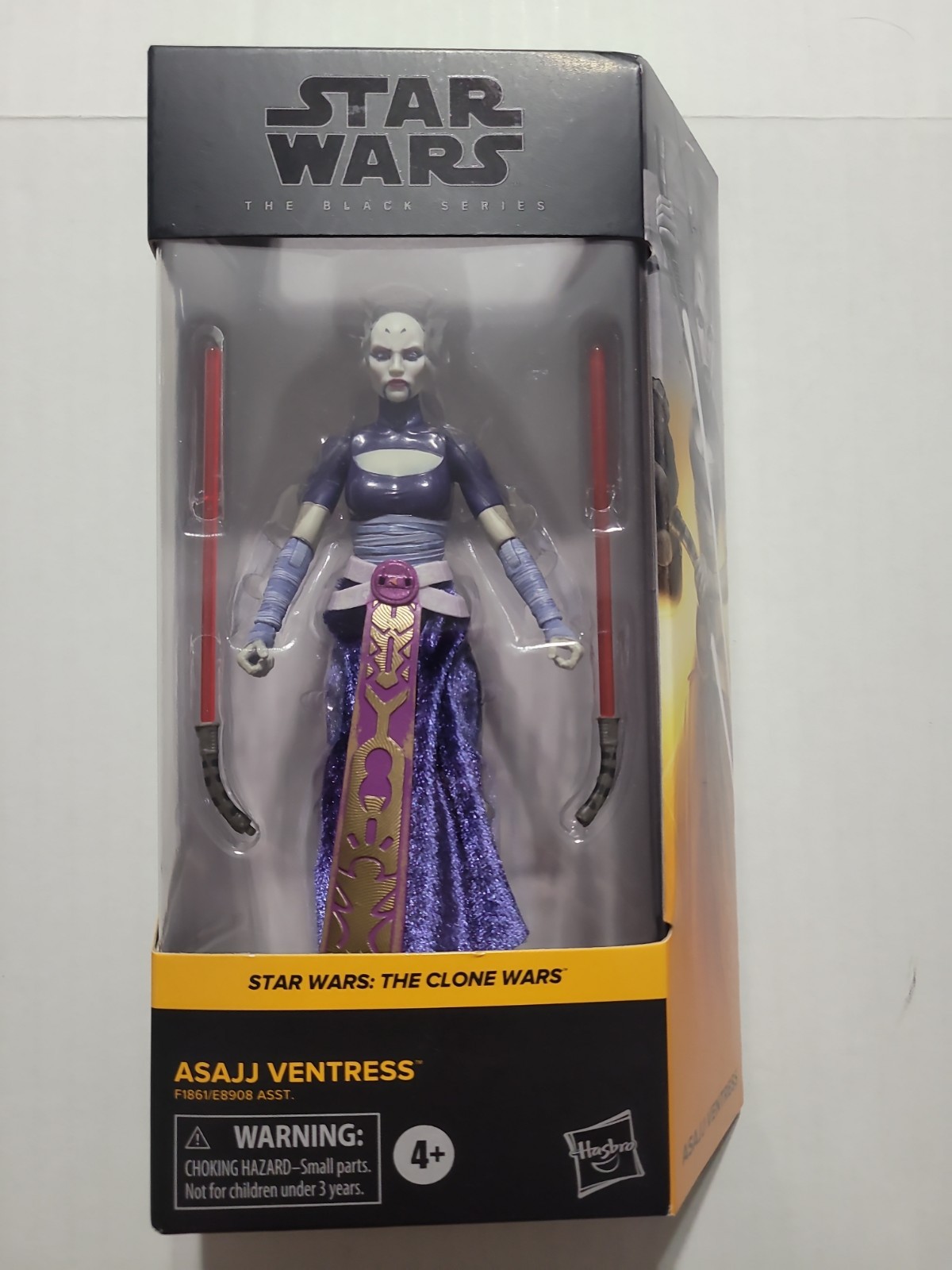 Star Wars Serie Nera Clone Wars 6" Figura ASAJJ VENTRESS Sigillato
