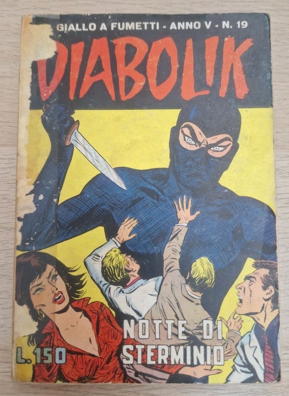 DIABOLIK ANNO V-5°, N. 19 ORIGINALE 1966