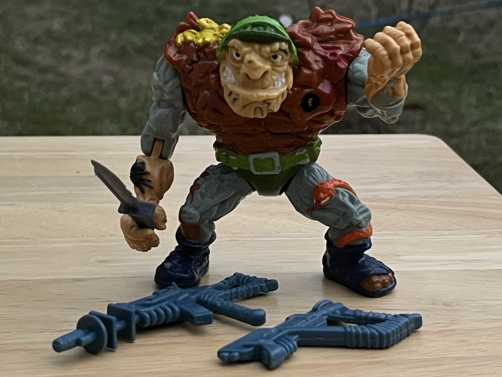 VTG  1989 TMNT Ninja Turtles General Tragg Action Figure. 100%. COMPLETE