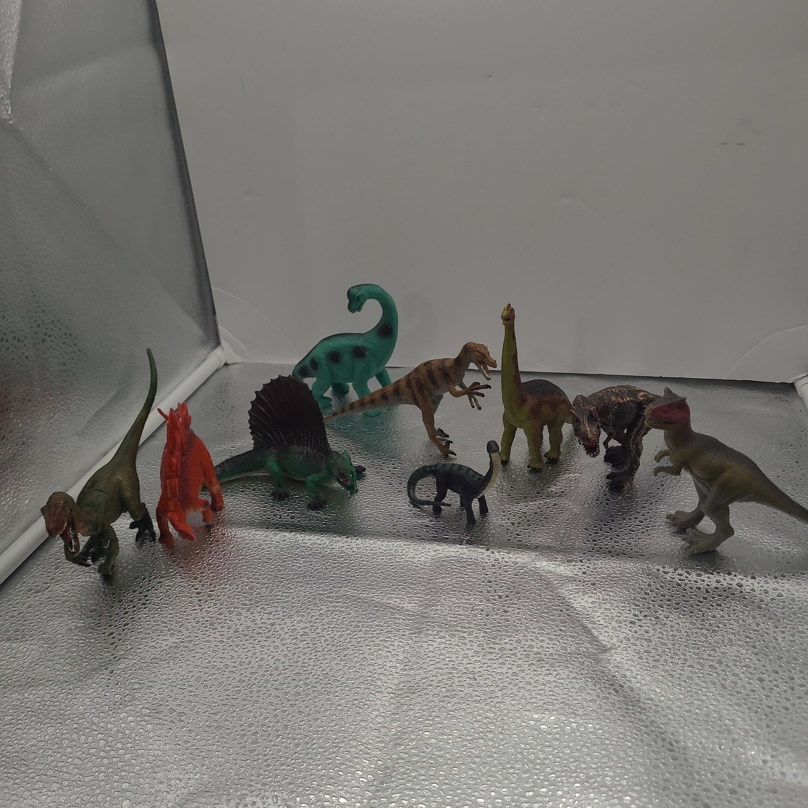 Lotto 9 Figurine Dinasauri Giocattolo da 3 a 8 Pollici 