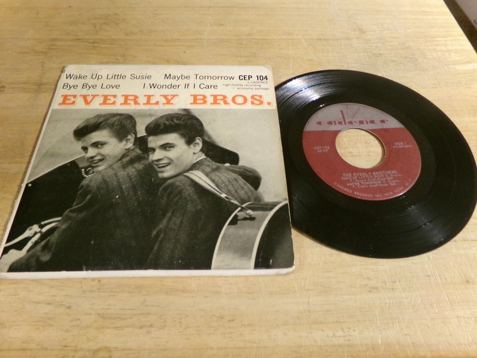 Everly Brothers 45EP - self-titled - Cadence CEP 104  w/cvr