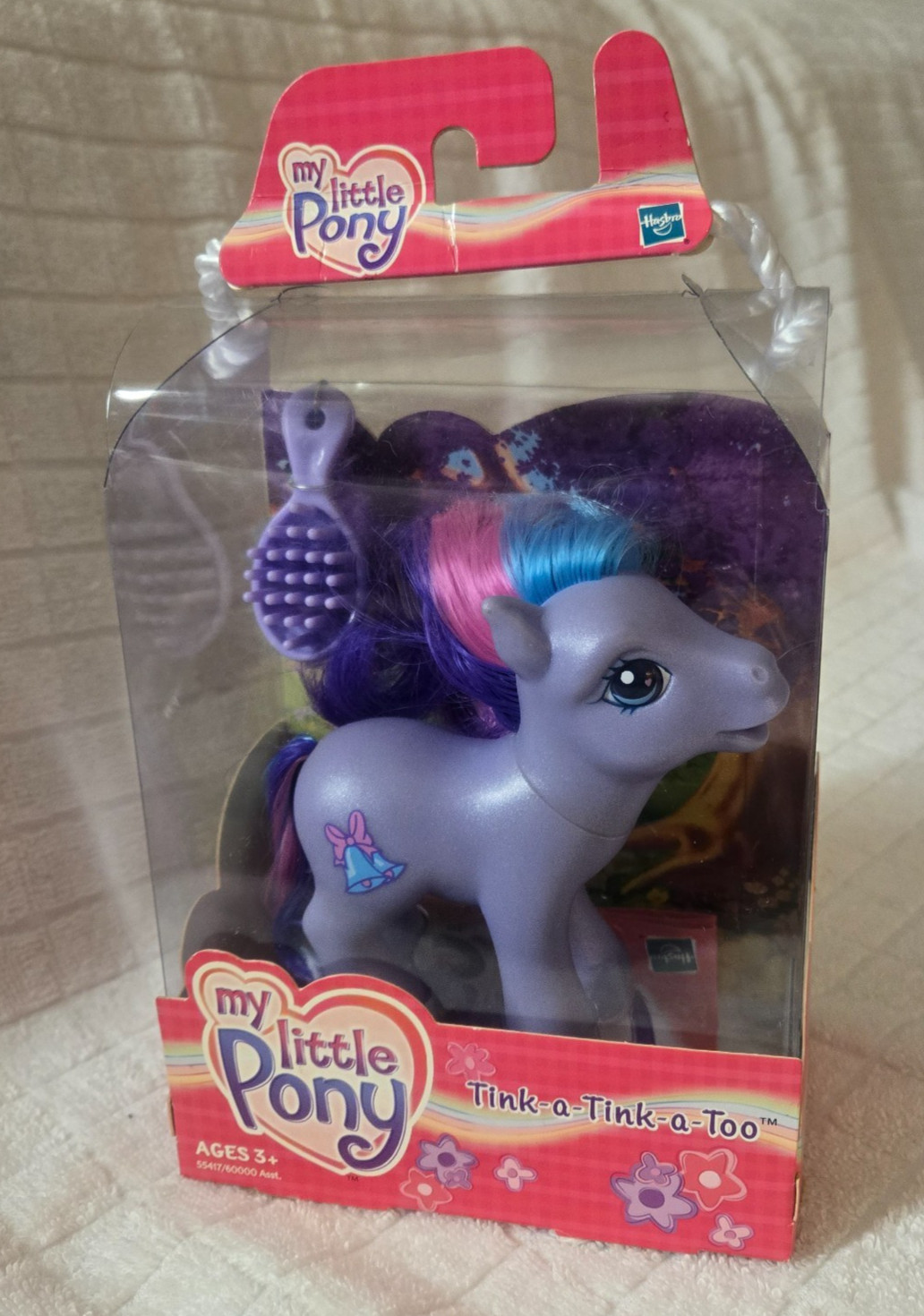 My Little Pony TINK A TINK A TOO Viola Pony G3 Vintage 2003 Tie Dye Capelli Sigillato