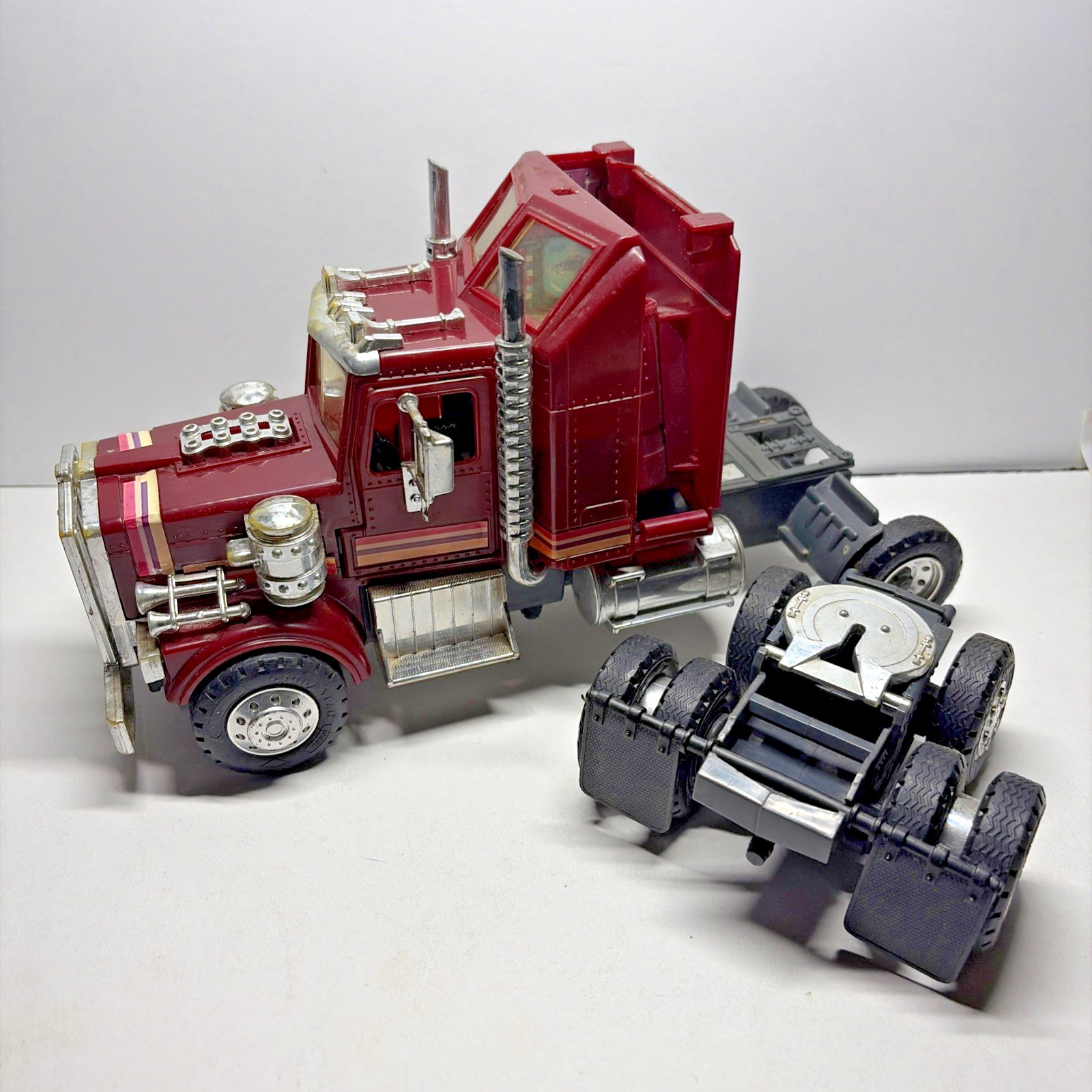 Kenner M.A.S.K. vintage 1985 MASCHERA Rhino Semi Camion Incompleto RICAMBI Telaio, Specchietti