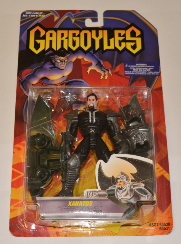 ACTION FIGURE KENNER GARGOYLES XANATOS SIGILLATA IN FABBRICA SU CARTONCINO